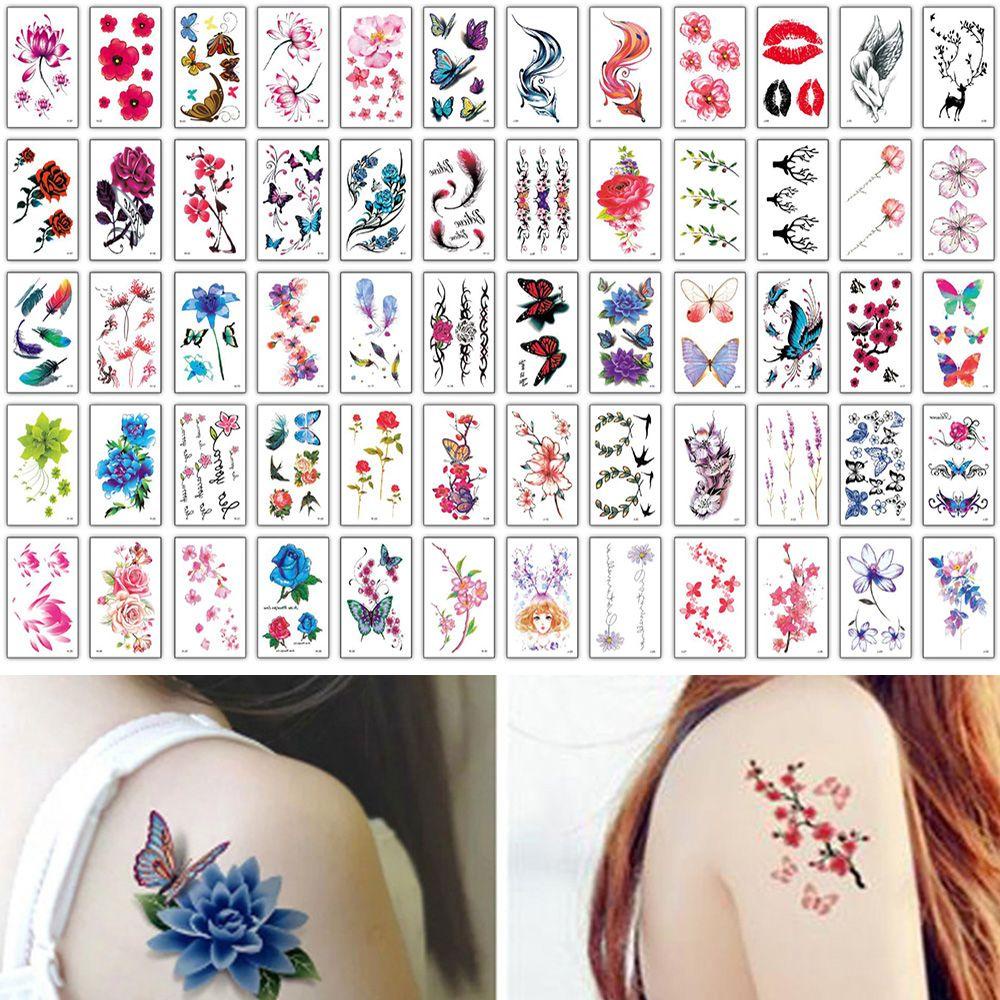 Hình Xăm Dán Tạm Thời Hình Bướm Thời Trang VANES1