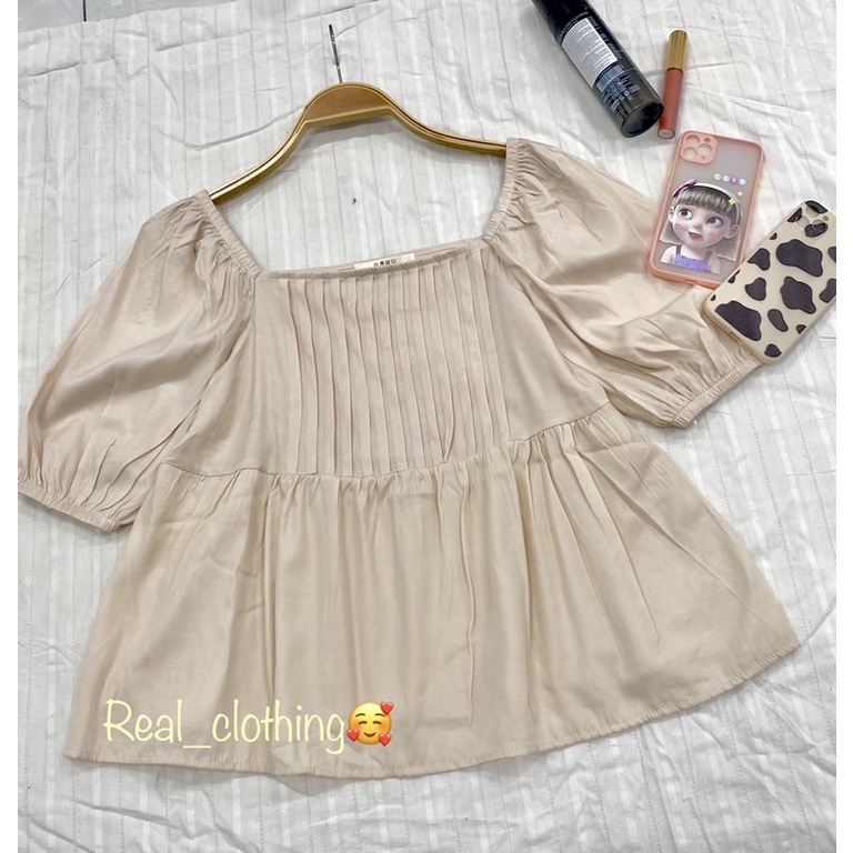 Áo babydoll  và dây buộc tóc