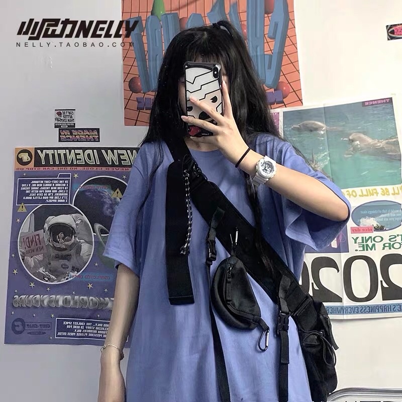 [ SẴN ][𝙽𝙴𝙻𝙻𝚈 𝚃𝚁𝙰𝙲𝙺 T-SHIRT] Áo NELLY trơn cotton nam và nữ basic solid color oversize TEE