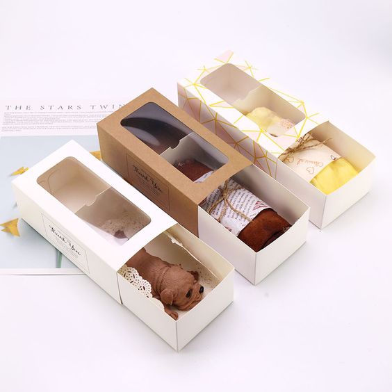 SET 10 HỘP GIẤY BÁNH MỲ 17.5x9x5