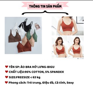 Áo croptop nữ tập gym yoga thể thao hở lưng chữ U 2 dây không gọng có đệm nâng ngực gợi cảm co giãn AN04