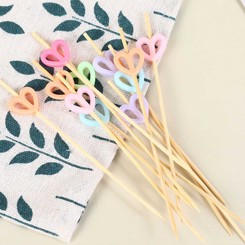 Set 100 Xiên Tre Ăn Trái Cây / Bánh Tráng Miệng Dùng Một Lần