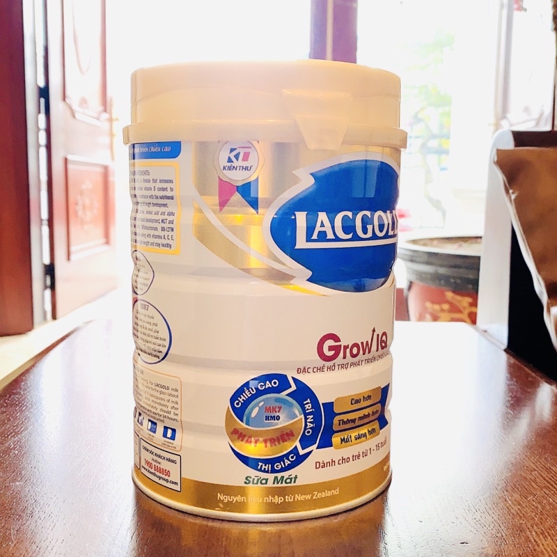 Sữa bột Lacgold GROW IQ  900g Giúp bé phát triển chiều cao vượt trội