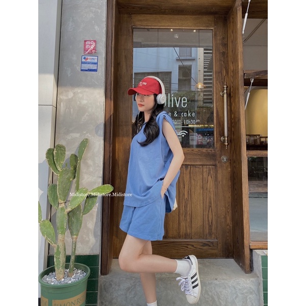 Set áo tank top short (363) (Ảnh/Video tự chụp)