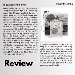Thơm một chút - Nước hoa Escentric Molecule 01 (Mẫu thử 10ml)