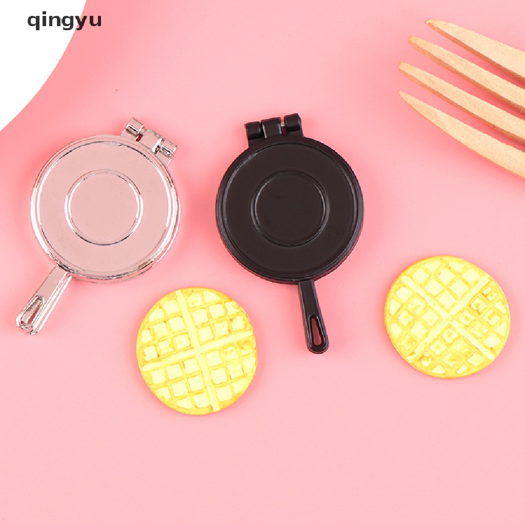 qingyu 1:12 Miniature Dollhouse Waffle mould Kitchen Dessert Food PLI