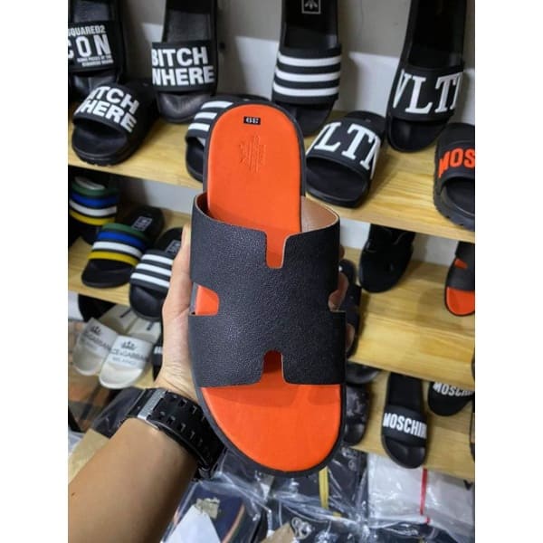 🔥HÀNG CAO CẤP🔥 Dép HM hoa văn nam quai ngang đế gỗ cao cấp full size 38-43