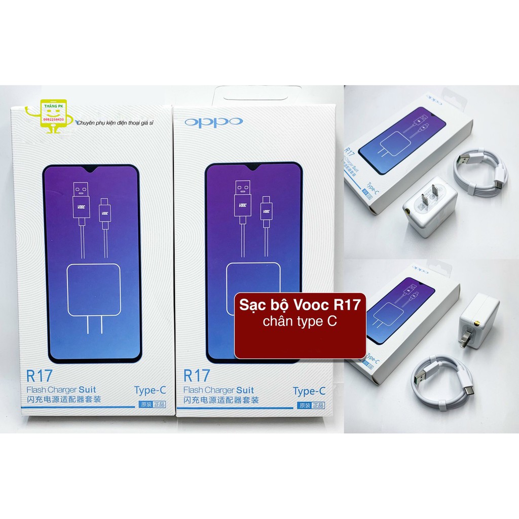 Bộ Sạc Oppo R17 Chân Type C