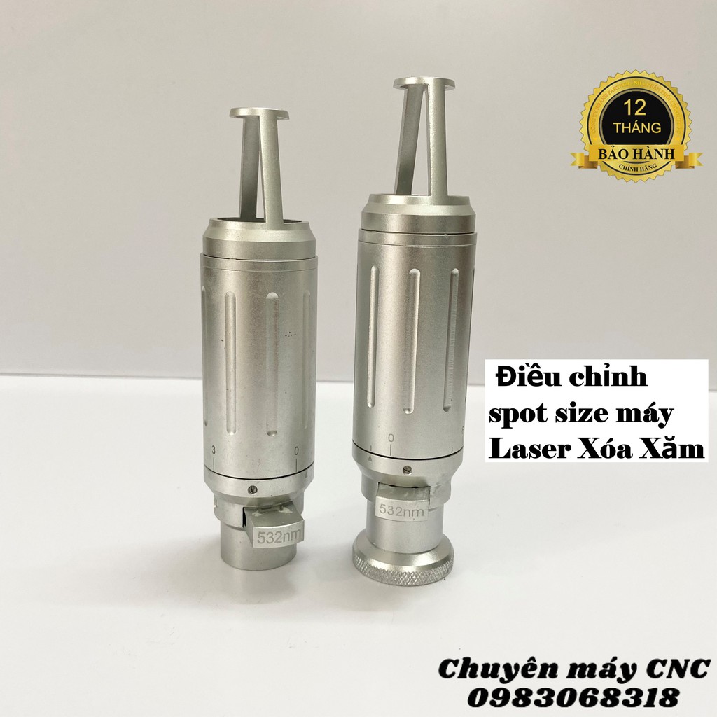 Đầu búp Đầu điều chỉnh spot size máy Laser xóa xăm 532nm 1064nm dùng cho tất cả các loại máy Laser Xóa Xăm