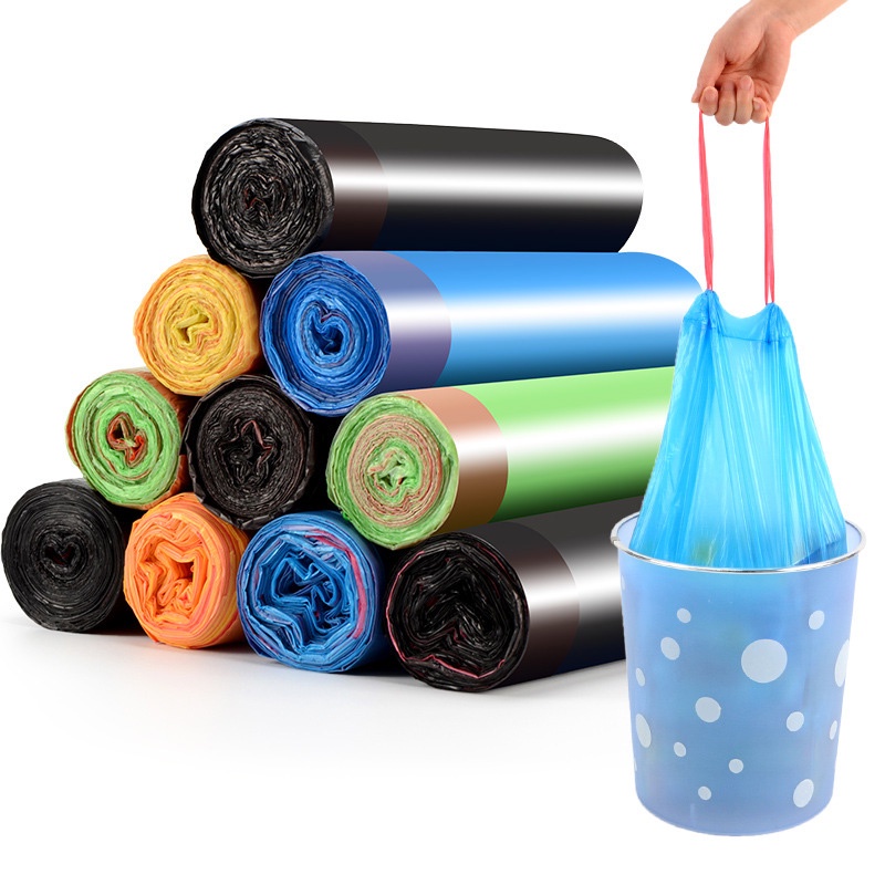 Cuộn túi đựng rác có dây rút tiện lợi. Rẻ - Tiện Lợi - Nhiều Màu 1332 Korea Store 88