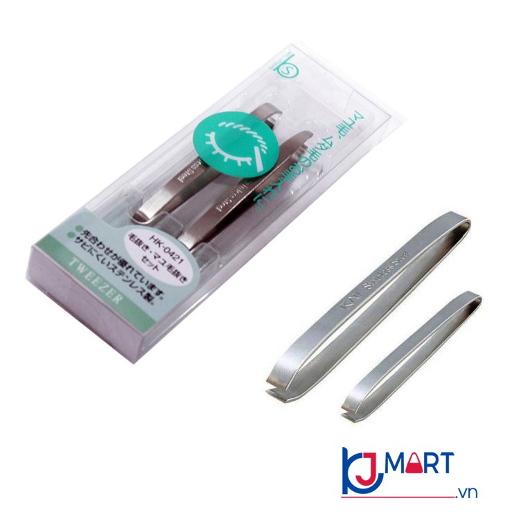 Set 2 nhíp inox Kai - Nhật Bản