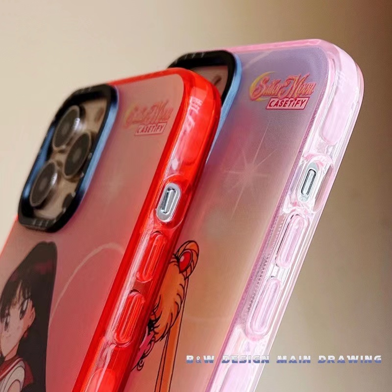 Ốp Điện Thoại Mềm Trong Suốt Chống Sốc In Hình Thủy Thủ Mặt Trăng Cho iPhone 13 12 11 Pro MAX IX XS MAX XR 6 6s 7 8 Plus