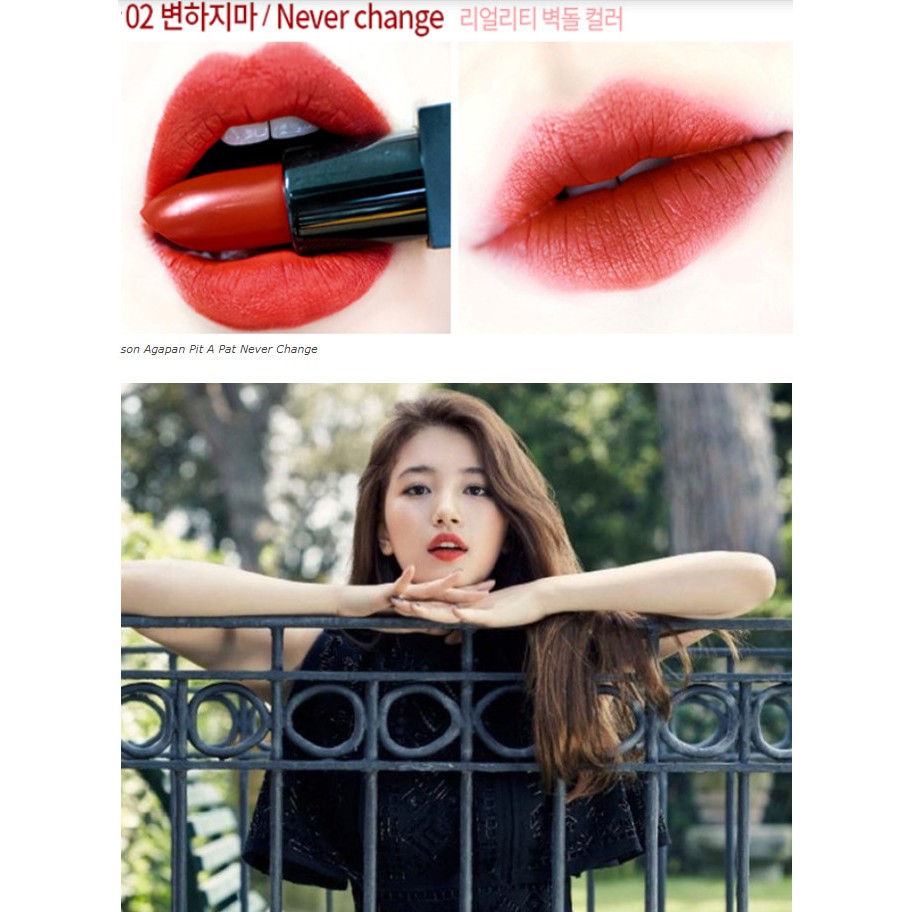 SON THỎI LÌ APAGAN PIT-A-PAT MATTE LIPSTICK (Hàn quốc)