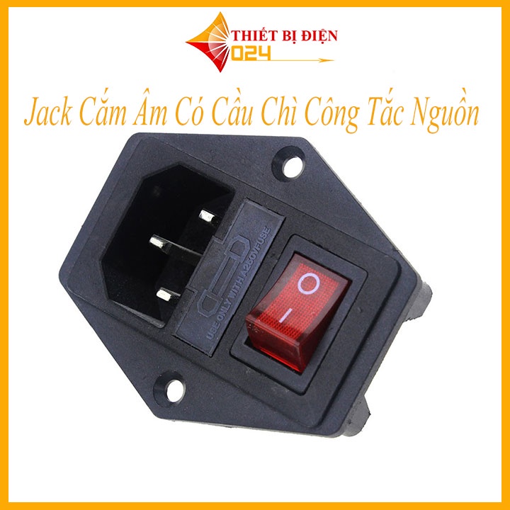 Jack Cắm Âm Có Cầu Chì Công Tắc Nguồn