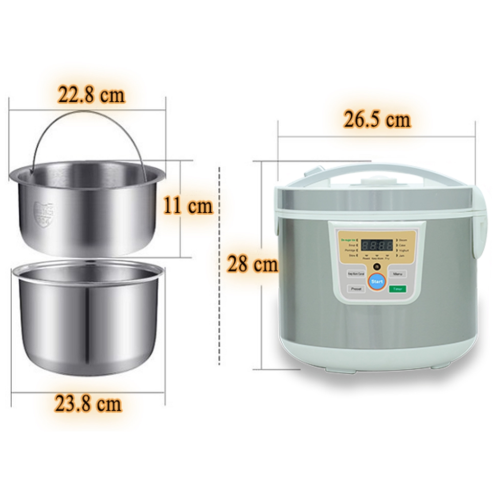 Nồi cơm điện tử 1,8L Mishio MK188