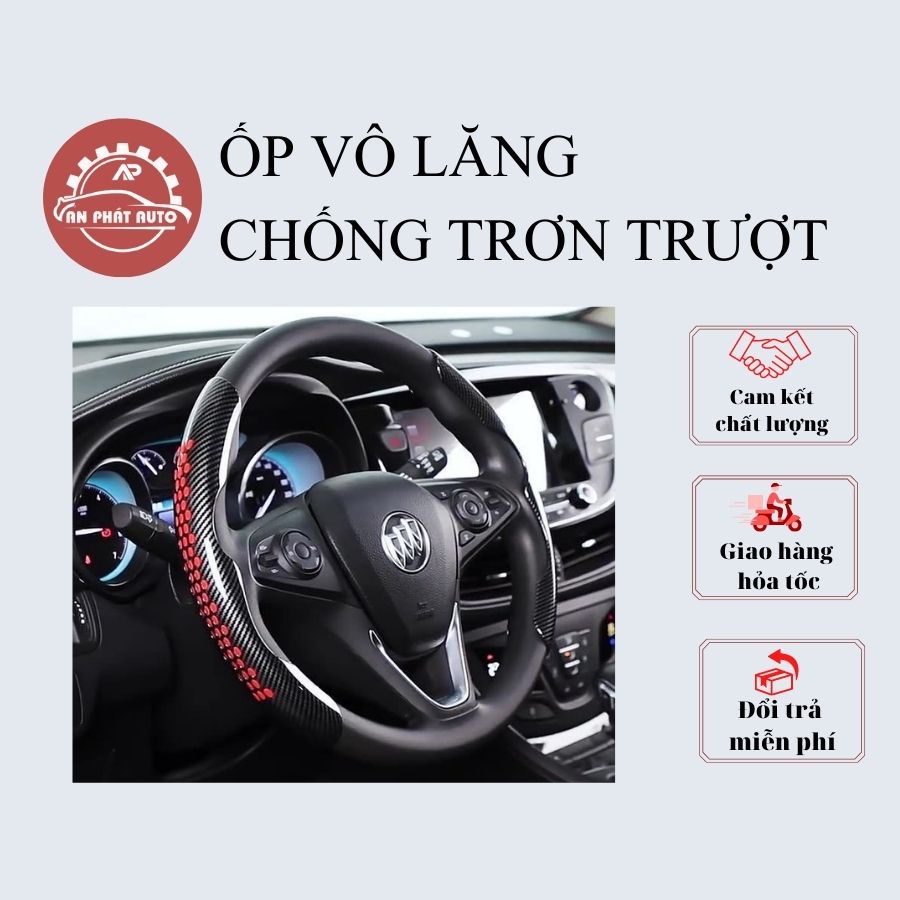 Miếng Ốp Vô Lăng / Bọc Vô Lăng Ô Tô Vân Carbon 5D Chống Trượt Cao Cấp Phù Hợp Cho Tất Cả Các Loại Xe [Hàng Loại Đẹp]
