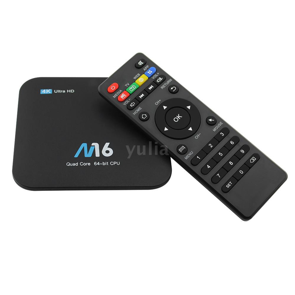 Thiết bị chuyển đổi TV thường thành smart TV M16 Android 7.1 TV Box Amlogic S905X CPU 4 nhân UHD 4K 1GB / 8GB H.265