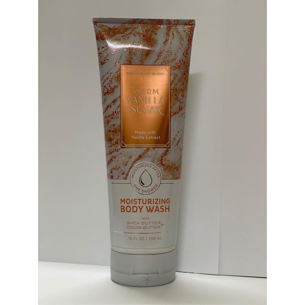 Sữa Tắm Dưỡng Ẩm Bath &amp; Body Works Warm Vanilla Sugar Moisturizing  Body Wash 296ml - USA