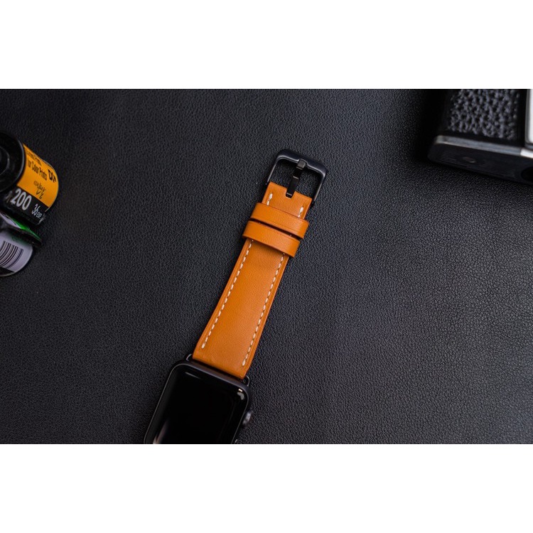 Dây đeo đồng hồ AP Watch S1/S2/S3/S4/S5/S6/S7 - 38/40/41mm, 42/44/45mm Da Genuine Leather Watchband ivalue Cam