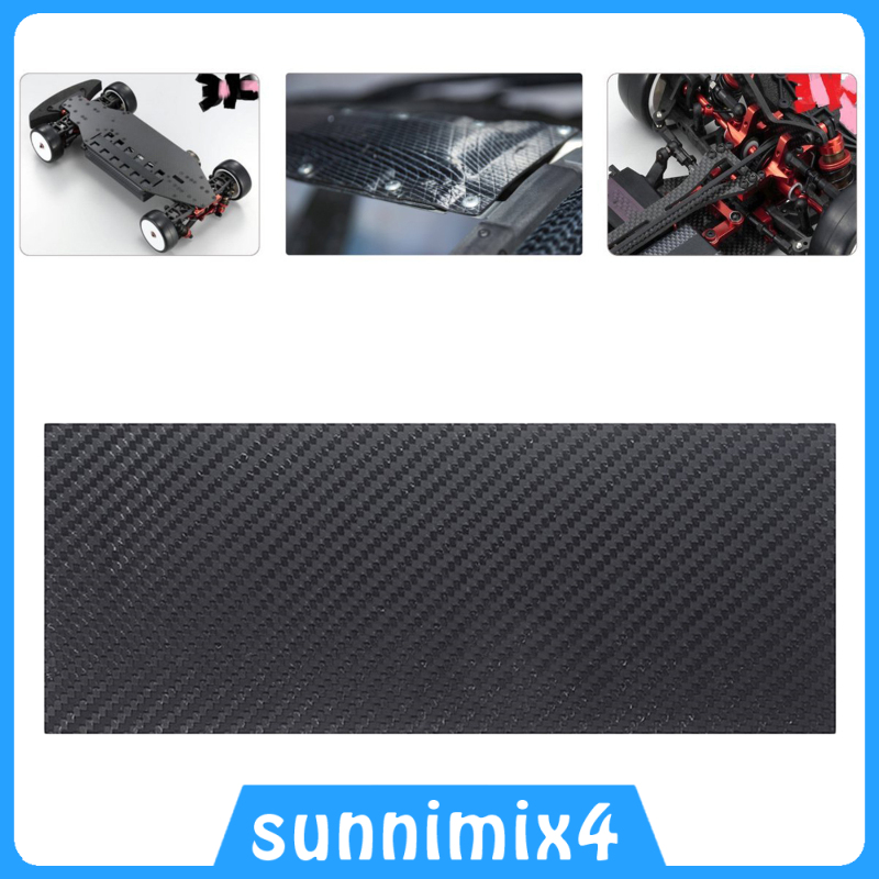 Tấm Sợi Carbon Nguyên Chất 3k 250mm X 100mm (Lxw) Cho Drone