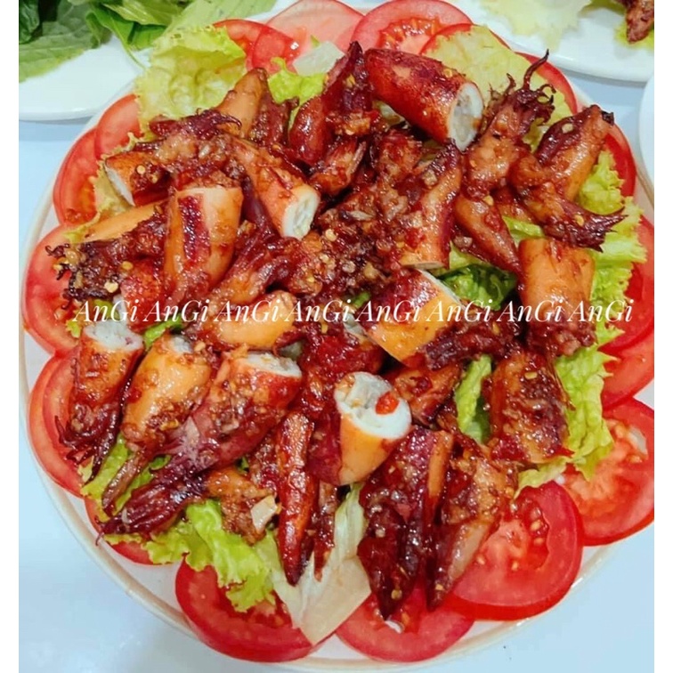 Mực ghim trứng tươi ngon loại 1 chiên nước mắm hấp nướng 500gr