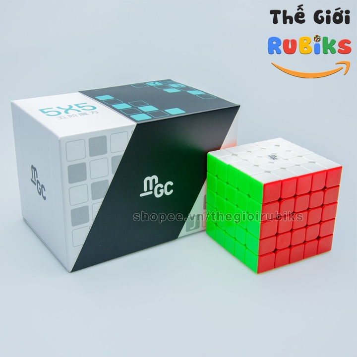 Rubik 5x5 YJ MGC 5x5x5 Có Nam Châm Stickerless Khối Rubic Lập Phương 5 Tầng (Hãng Mod)