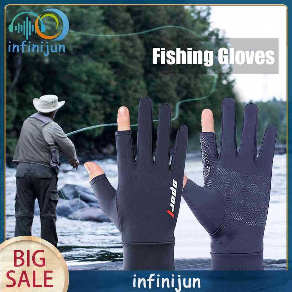 1 Đôi Găng Tay Câu Cá Chống Trượt 2 Ngón Cao Cấp Sự Bảo Vệ