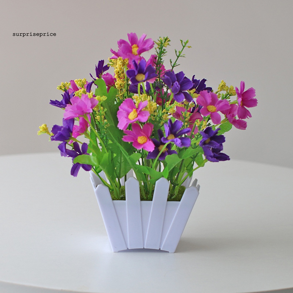 Hoa giả chịu thời tiết bằng nhựa trang trí ban công