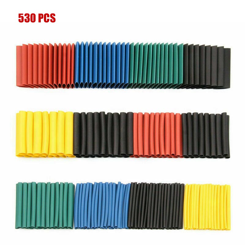 Set 127 / 530 Ống Co Nhiệt Màu Đen Chuyên Dụng Cho Nối Dây Điện