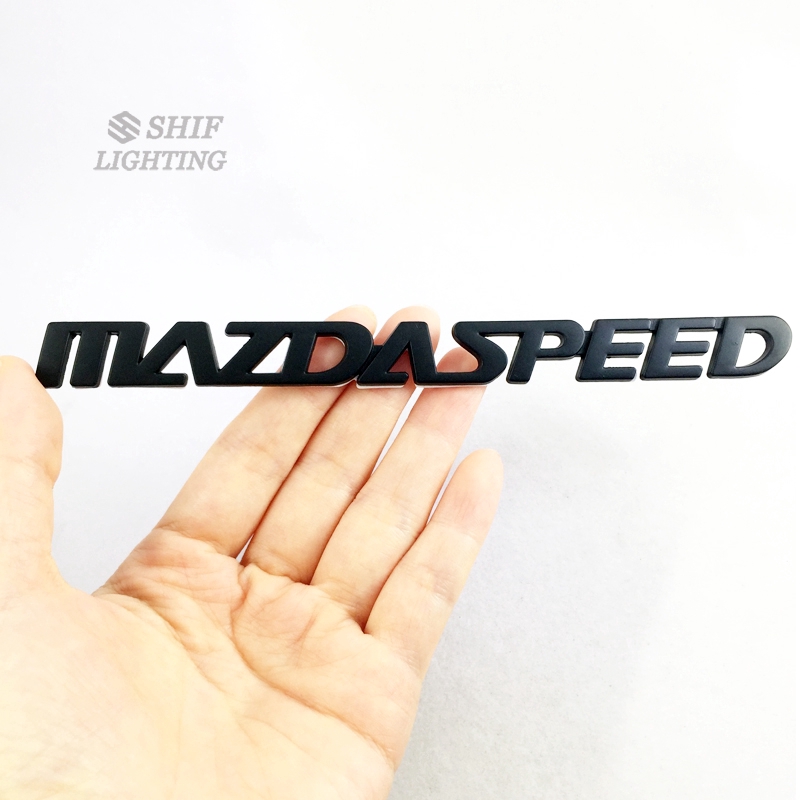 Sticker bằng kim loại họa tiết chữ MAZDASPEED dùng để trang trí xe MAZDA