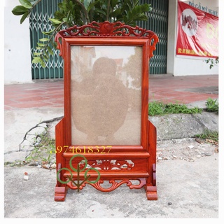 Khung ảnh thờ,khung hình bàn thờ gia tiên gỗ hương hình thờ 21x31