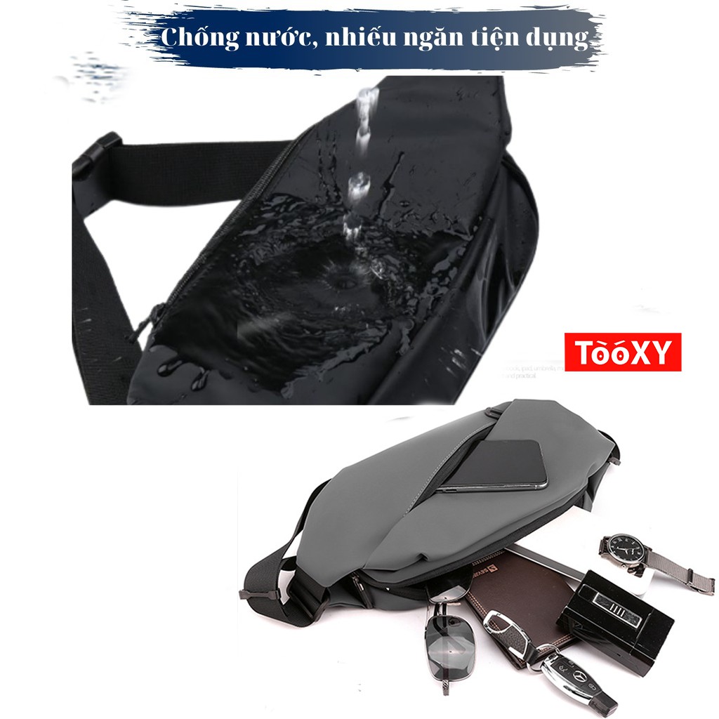 Túi Đeo Chéo Nam Chống Nước Thể Thao Cặp Đeo Ngực, Hông Và Bao Tử Đa Năng TX03