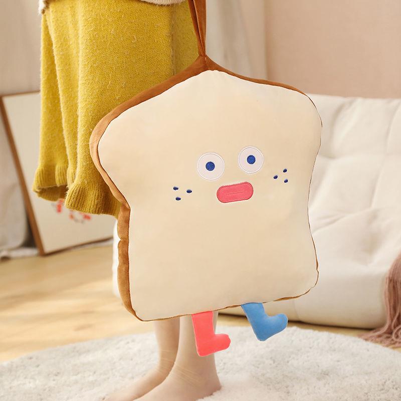 Bộ Chăn Gối Hình Bánh Mì Hai Trong Một Kèm Vỏ Gối Tiện Dụng Cho Văn Phòng / Xe Hơi