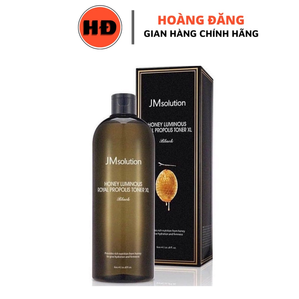 Nước hoa bổ sung collagen JMsolution Honey Luminous Hoyal Propolis Toner XL Black 600ml