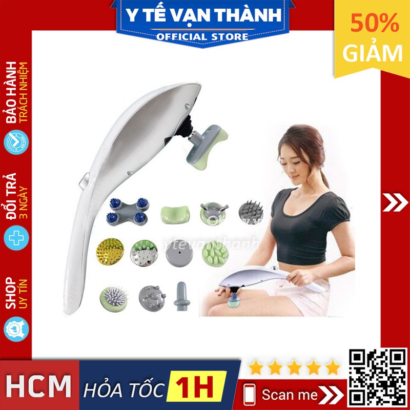 ✅ Máy Massage Cầm Tay Hồng Ngoại 11 Đầu: Luxurious Massager (Mát xa, Massa) (BH 06 Tháng) -VT0433 | Y Tế Vạn Thành