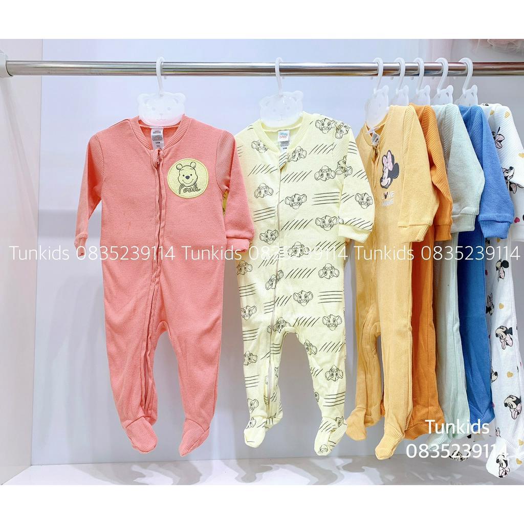 Body sleep body sleepsuit cotton kéo khóa hiệu DIS.NEY BA.BY xuất xịn hàng cao cấp size 3-6-9m