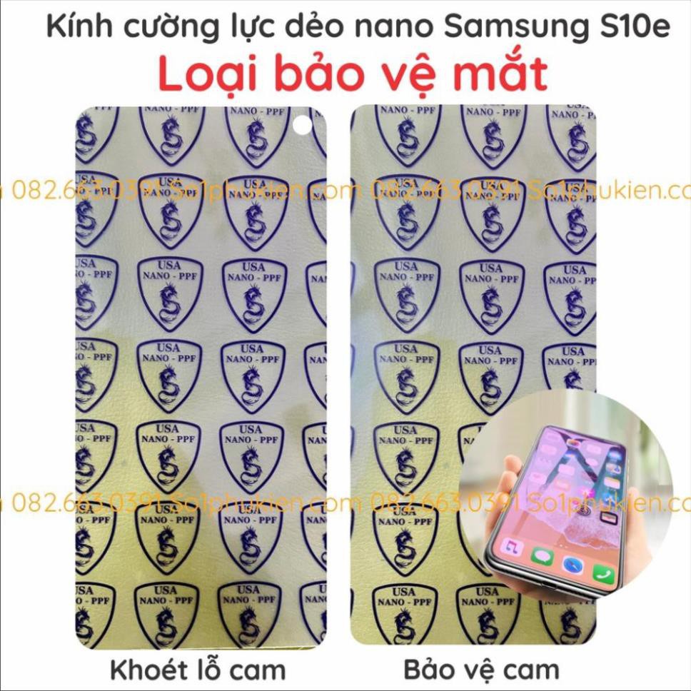 Kính cường lực dẻo nano Samsung s10e  siêu bền, cảm ứng nhạy