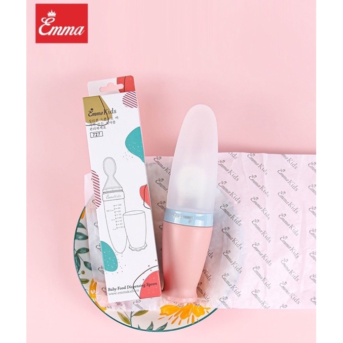 Bình thìa ăn dặm silicon Emma kids cho bé