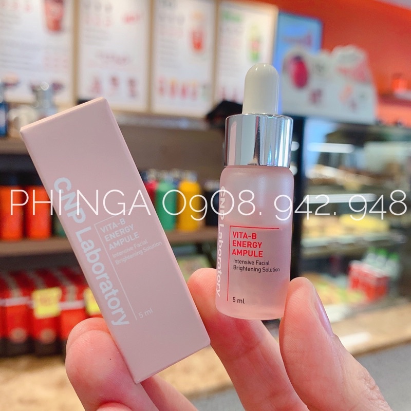 Chuẩn Auth - Tinh chất hồng 7 loại Vitamin B phục hồi và làm sáng da CNP Laboratory Vita-B Energy Ampule 5ml