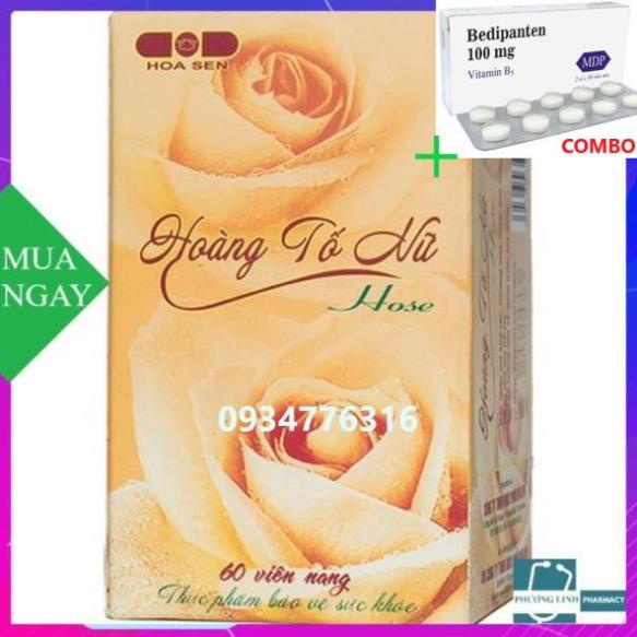 Combo Bedipanten 100mg +  HOÀNG TỐ NỮ - CHĂM SỨC SỨC KHỎE NỮ GIỚI