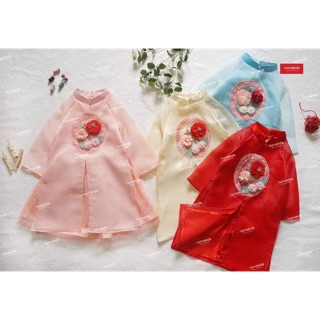 Áo dài Cát Tường tơ Organza