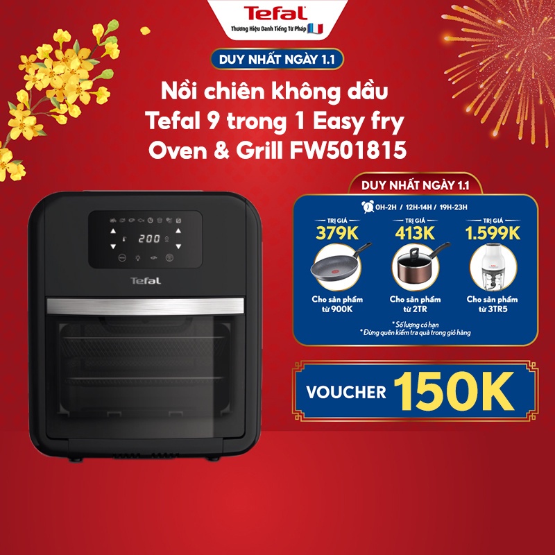 Nồi chiên không dầu Tefal 9 trong 1 Easy fry Oven & Grill FW501815