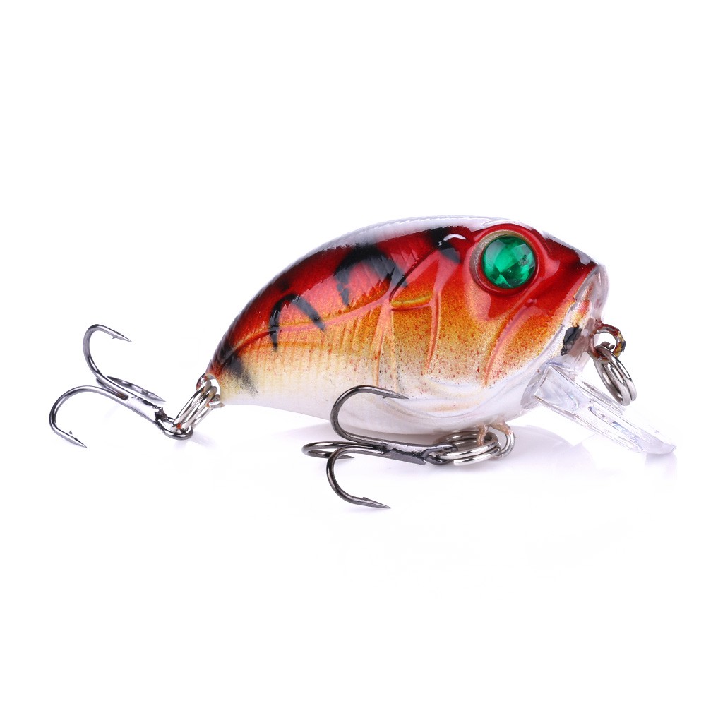 Hengjia 1PC 4.5cm 8g Crankbait Artificial swimBait Fishing floating big Fishing lure Wobblers