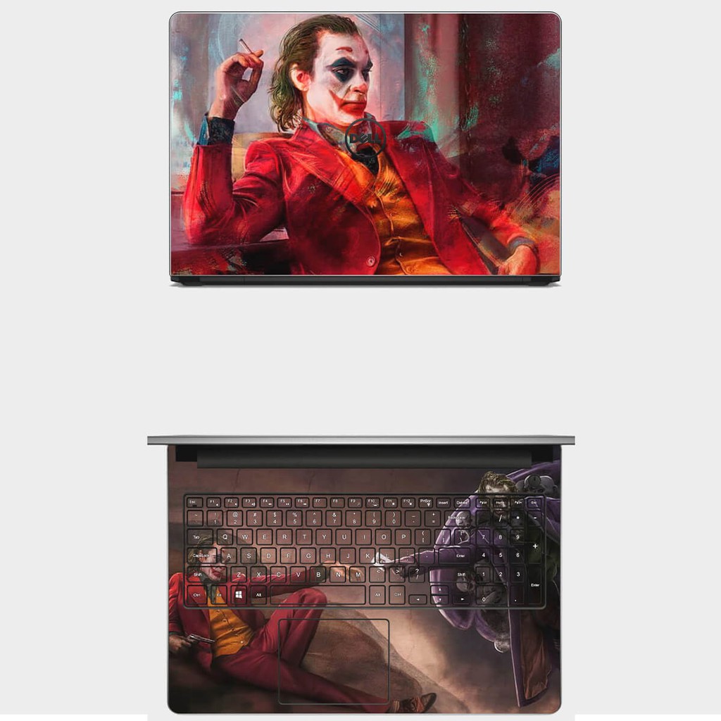 Skin laptop mẫu Marvel - Captain - Joker. Full Các Dòng Như: Dell, Hp, Acer, Asus, Macbook,...(in hình theo yêu cầu)