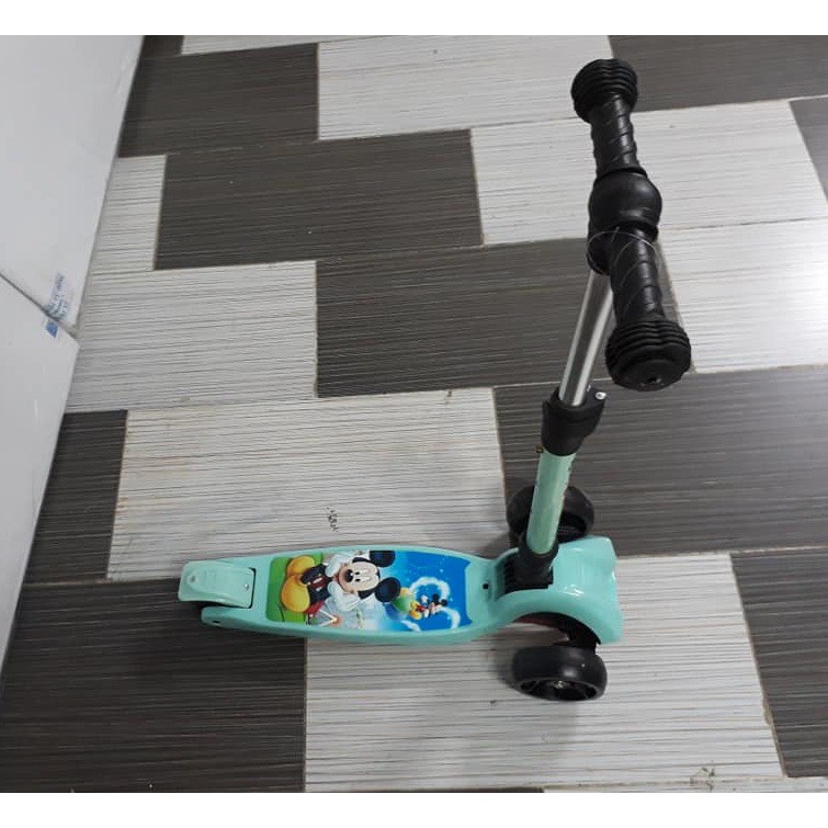 [Shopee giá rẻ] Xe trượt Scooter bánh to 3 chế độ (hàng Cao cấp có nhún giảm xóc + phanh chân)