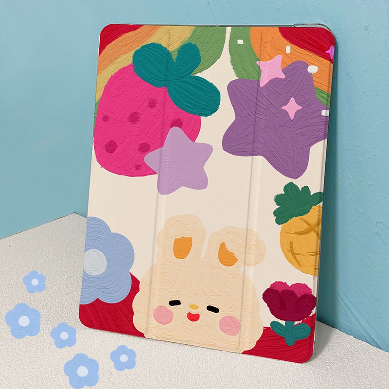 Bao Da Máy Tính Bảng Nắp Gập Ba Khúc Họa Tiết Tranh Sơn Dầu Cho IPad Pro 10.5'' 11'' 12.9'' 2018 2020 2021 Mini 1/2/3/4/5/6 Air 1/2/3/4/5 5/6th 7/8/9th Gen Mini 6