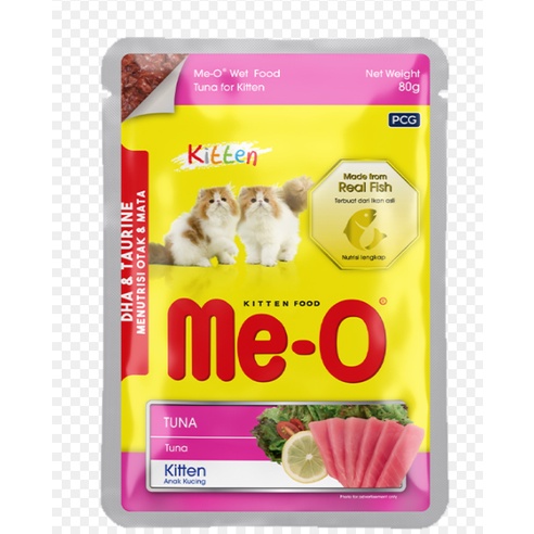 Thức ăn ướt/ Pate cho mèo Thái Lan Me-O gói 80g