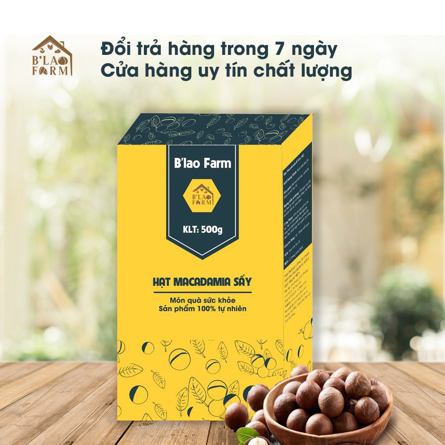 [Hộp 500g] Macca B'Lao sấy nứt vỏ | BigBuy360 - bigbuy360.vn
