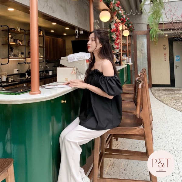 Áo Trễ Vai Tay Bồng Siêu Xinh