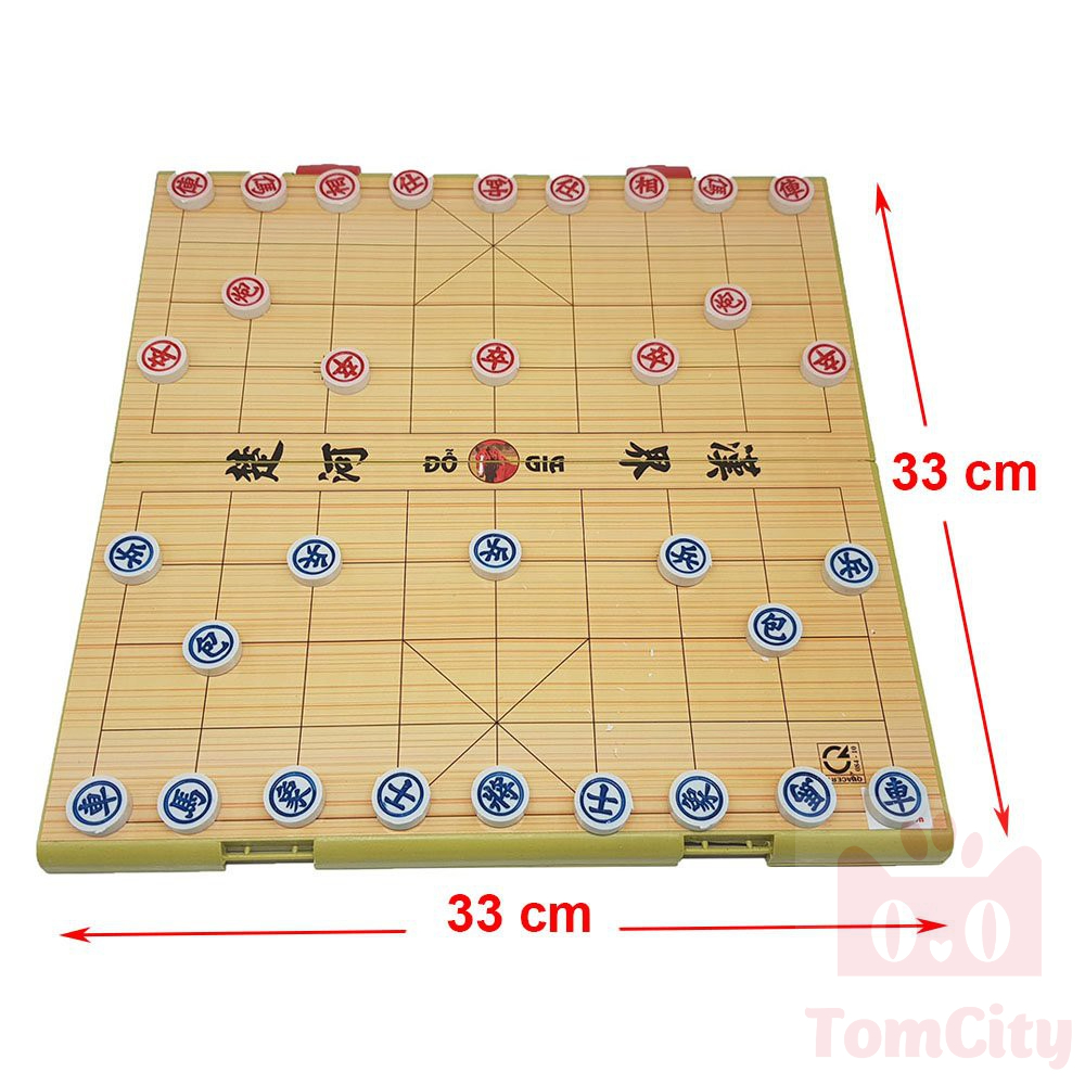 Cờ Tướng Mica Cỡ Đại 40x40cm Bàn cũng Là Hộp Đựng Quân
